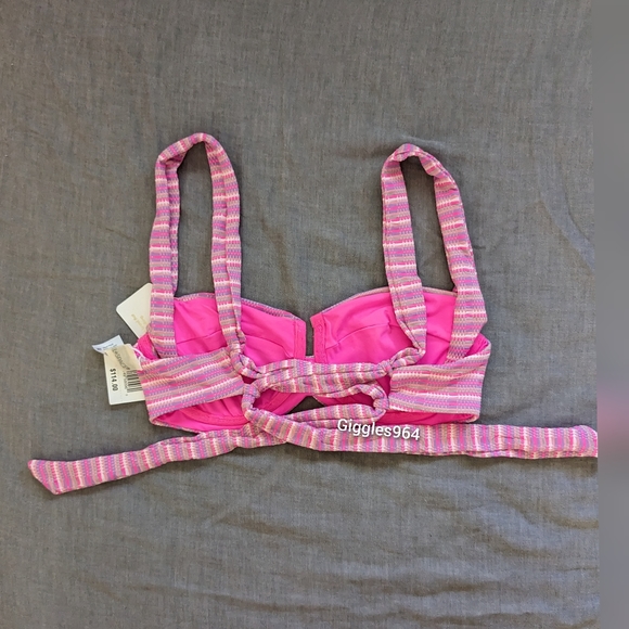 L*Space Camellia Cabana Bikini Set Electric Pique - Picture 4 of 8